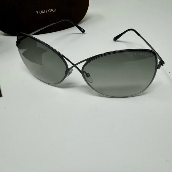 💯Authentic TOM FORD butterfly metallic Collette sunglasses TF 250 Gradient - Picture 2 of 3